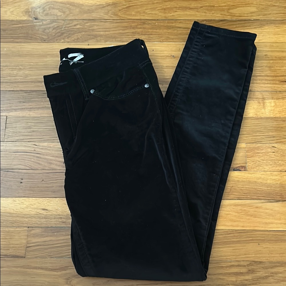 NWT Seven7 Black Velvet Pants
